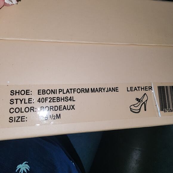 MICHAEL KORS NIB WOMENS EBONI MARY JANE PLATFORMS SHOES. Size 8.5 - Picture 8 of 9